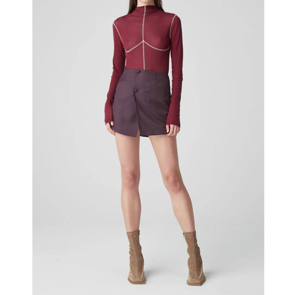 Atoir Tops - ATOIR X LARA WORTHINGTON 002 Top (Maroon) NWT sie M
